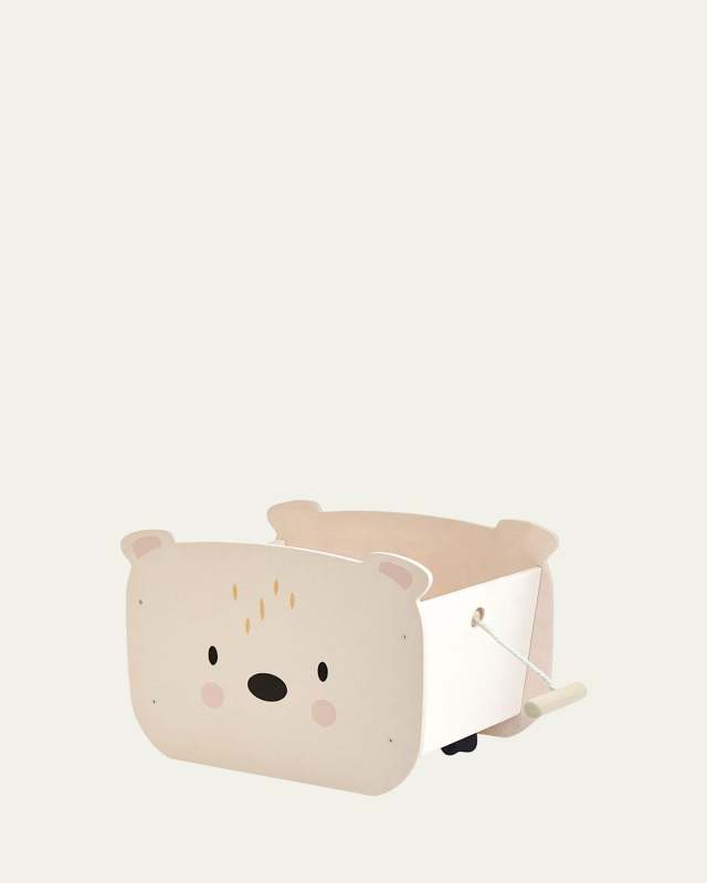 Pull Along Bear Cart